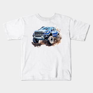 Ranger Raptor Off-road Blue Kids T-Shirt